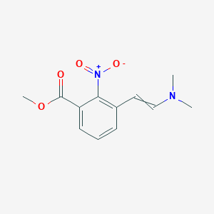 molecular formula C12H14N2O4 B3307235 Methyl 3-[2-(dimethylamino)ethenyl]-2-nitrobenzoate CAS No. 93247-79-1