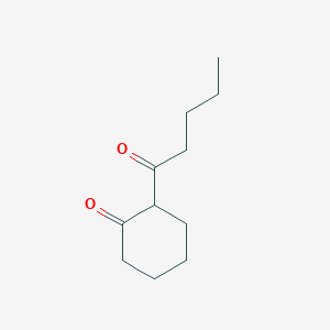 molecular formula C11H18O2 B3307266 2-Pentanoylcyclohexan-1-one CAS No. 93257-15-9