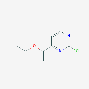 molecular formula C8H9ClN2O B3307281 2-Chloro-4-(1-ethoxyvinyl)pyrimidine CAS No. 932738-81-3