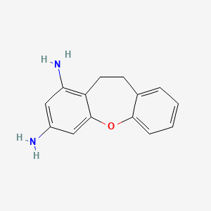 molecular formula C14H14N2O B3307285 10,11-Dihydrodibenzo[b,f]oxepine-1,3-diamine CAS No. 932805-49-7
