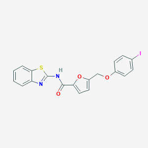 N-(1,3-benzothiazol-2-yl)-5-[(4-iodophenoxy)methyl]furan-2-carboxamide