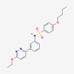 4-butoxy-N-[3-(6-ethoxypyridazin-3-yl)phenyl]benzenesulfonamide