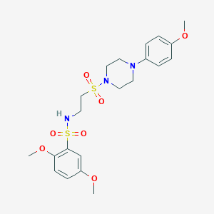 2,5-dimethoxy-N-(2-((4-(4-methoxyphenyl)piperazin-1-yl)sulfonyl)ethyl)benzenesulfonamide
