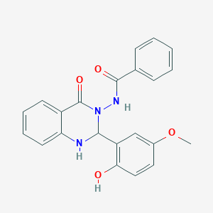 N-(2-(2-hydroxy-5-methoxyphenyl)-4-oxo-1,4-dihydro-3(2H)-quinazolinyl)benzamide