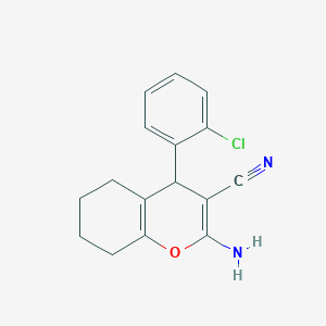 2-amino-4-(2-chlorophenyl)-5,6,7,8-tetrahydro-4H-chromene-3-carbonitrile