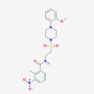 N-(2-{[4-(2-methoxyphenyl)piperazin-1-yl]sulfonyl}ethyl)-2-methyl-3-nitrobenzamide