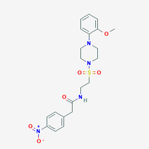 N-(2-{[4-(2-methoxyphenyl)piperazin-1-yl]sulfonyl}ethyl)-2-(4-nitrophenyl)acetamide