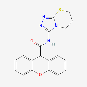 N-(6,7-dihydro-5H-[1,2,4]triazolo[3,4-b][1,3]thiazin-3-yl)-9H-xanthene-9-carboxamide