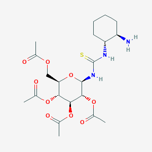 [(2R,3R,4S,5R,6R)-3,4,5-Triacetyloxy-6-[[(1R,2R)-2-aminocyclohexyl]carbamothioylamino]oxan-2-yl]methyl acetate
