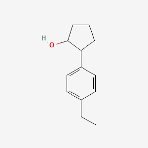 molecular formula C13H18O B3307535 2-(4-Ethylphenyl)cyclopentan-1-ol CAS No. 933674-41-0