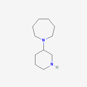 molecular formula C11H22N2 B3307538 1-(Piperidin-3-yl)azepane CAS No. 933682-44-1