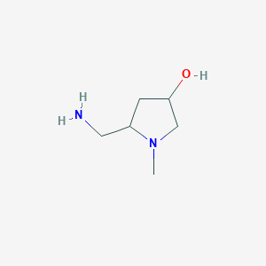 5-(Aminomethyl)-1-methylpyrrolidin-3-ol