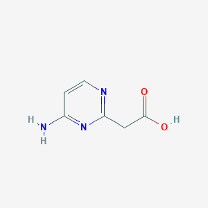 2-(4-Aminopyrimidin-2-yl)acetic acid