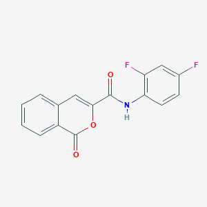 molecular formula C16H9F2NO3 B330758 N-(2,4-difluorophenyl)-1-oxo-1H-isochromene-3-carboxamide 