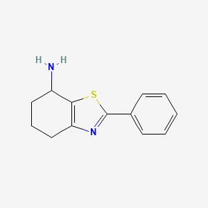 molecular formula C13H14N2S B3307595 2-Phenyl-4,5,6,7-tetrahydro-1,3-benzothiazol-7-amine CAS No. 933692-89-8