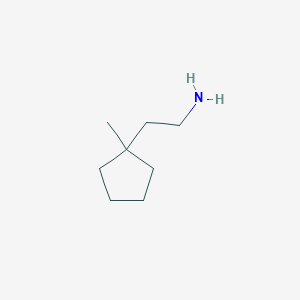 molecular formula C8H17N B3307598 2-(1-甲基环戊基)乙-1-胺 CAS No. 933695-49-9