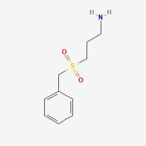 molecular formula C10H15NO2S B3307607 3-Phenylmethanesulfonylpropan-1-amine CAS No. 933699-11-7