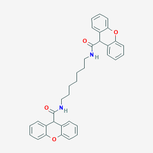 molecular formula C35H34N2O4 B330764 N-{7-[(9H-xanthen-9-ylcarbonyl)amino]heptyl}-9H-xanthene-9-carboxamide 