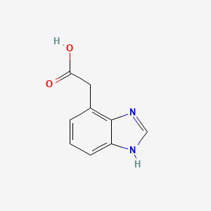 molecular formula C9H8N2O2 B3307642 1H-Benzo[D]imidazole-7-acetic acid CAS No. 933709-63-8