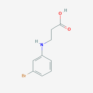 molecular formula C9H10BrNO2 B3307679 N-(3-Bromophenyl)-beta-alanine CAS No. 933718-76-4