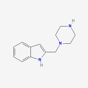 molecular formula C13H17N3 B3307682 2-[(piperazin-1-yl)methyl]-1H-indole CAS No. 933720-04-8