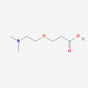 molecular formula C7H15NO3 B3307684 3-[2-(Dimethylamino)ethoxy]propanoic acid CAS No. 933720-09-3