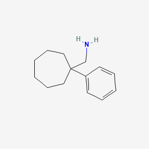 molecular formula C14H21N B3307698 (1-苯基环庚基)甲胺 CAS No. 933724-56-2