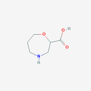 molecular formula C6H11NO3 B3307752 2-Homomorpholinecarboxylic Acid CAS No. 933743-11-4