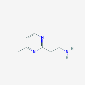 molecular formula C7H11N3 B3307766 2-(4-Methylpyrimidin-2-YL)ethanamine CAS No. 933745-54-1