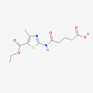 5-{[5-(Ethoxycarbonyl)-4-methyl-1,3-thiazol-2-yl]amino}-5-oxopentanoic acid