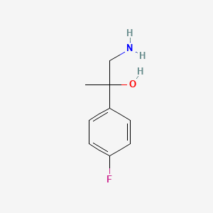 molecular formula C9H12FNO B3307792 1-氨基-2-(4-氟苯基)丙烷-2-醇 CAS No. 933751-36-1