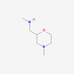 Methyl[(4-methylmorpholin-2-yl)methyl]amine