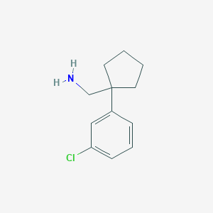 [1-(3-Chlorophenyl)cyclopentyl]methanamine