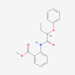 molecular formula C18H19NO4 B330780 Methyl 2-[(2-phenoxybutanoyl)amino]benzoate 
