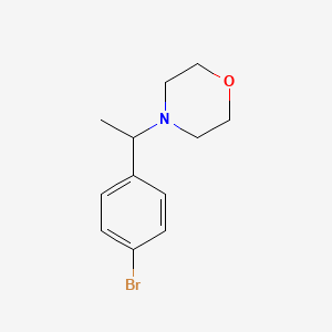 molecular formula C12H16BrNO B3307829 4-(1-(4-Bromophenyl)ethyl)morpholine CAS No. 933785-12-7