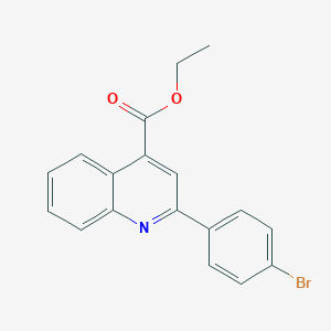 molecular formula C18H14BrNO2 B330787 Ethyl 2-(4-bromophenyl)quinoline-4-carboxylate 