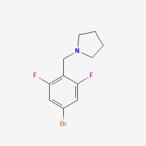1-(4-Bromo-2,6-difluorobenzyl)pyrrolidine