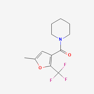 1-[5-Methyl-2-(trifluoromethyl)-3-furoyl]piperidine