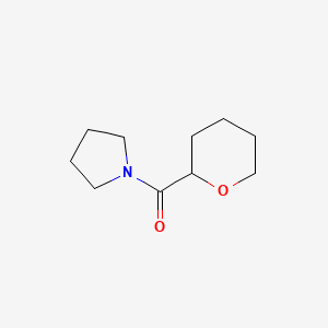 molecular formula C10H17NO2 B3307968 1-(Tetrahydropyran-2-ylcarbonyl)pyrrolidine CAS No. 936083-46-4