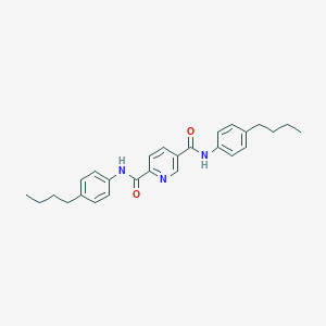 molecular formula C27H31N3O2 B330798 N,N'-bis(4-butylphenyl)pyridine-2,5-dicarboxamide 
