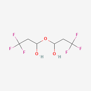 molecular formula C6H8F6O3 B3307988 3,3,3-Trifluoro-1-(3,3,3-trifluoro-1-hydroxypropoxy)propan-1-ol CAS No. 936107-87-8