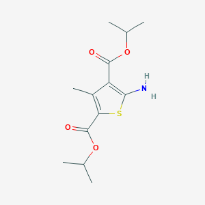 molecular formula C13H19NO4S B330799 Diisopropyl 5-amino-3-methyl-2,4-thiophenedicarboxylate 