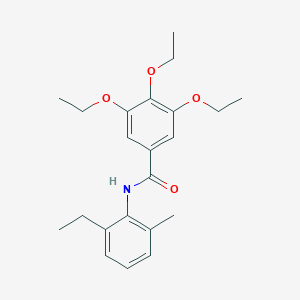 molecular formula C22H29NO4 B330800 3,4,5-triethoxy-N-(2-ethyl-6-methylphenyl)benzamide 