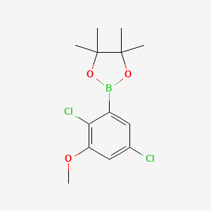 molecular formula C13H17BCl2O3 B3308022 2-(2,5-Dichloro-3-methoxyphenyl)-4,4,5,5-tetramethyl-1,3,2-dioxaborolane CAS No. 936249-23-9