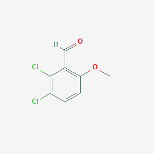 molecular formula C8H6Cl2O2 B3308023 2,3-Dichloro-6-methoxybenzaldehyde CAS No. 936249-28-4