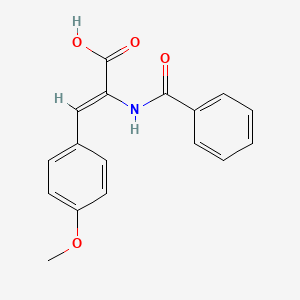 2-(Benzoylamino)-3-(4-methoxyphenyl)acrylic acid