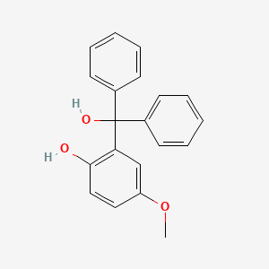 molecular formula C20H18O3 B3308063 2-(Hydroxydiphenylmethyl)-4-methoxyphenol CAS No. 936716-83-5