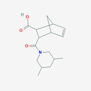 molecular formula C16H23NO3 B330808 3-[(3,5-Dimethyl-1-piperidinyl)carbonyl]bicyclo[2.2.1]hept-5-ene-2-carboxylic acid 