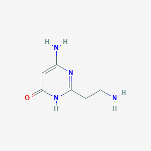 molecular formula C6H10N4O B3308080 6-Amino-2-(2-aminoethyl)pyrimidin-4-ol CAS No. 936940-35-1