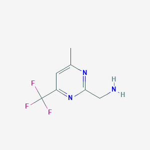 1-[4-Methyl-6-(trifluoromethyl)pyrimidin-2-yl]methanamine